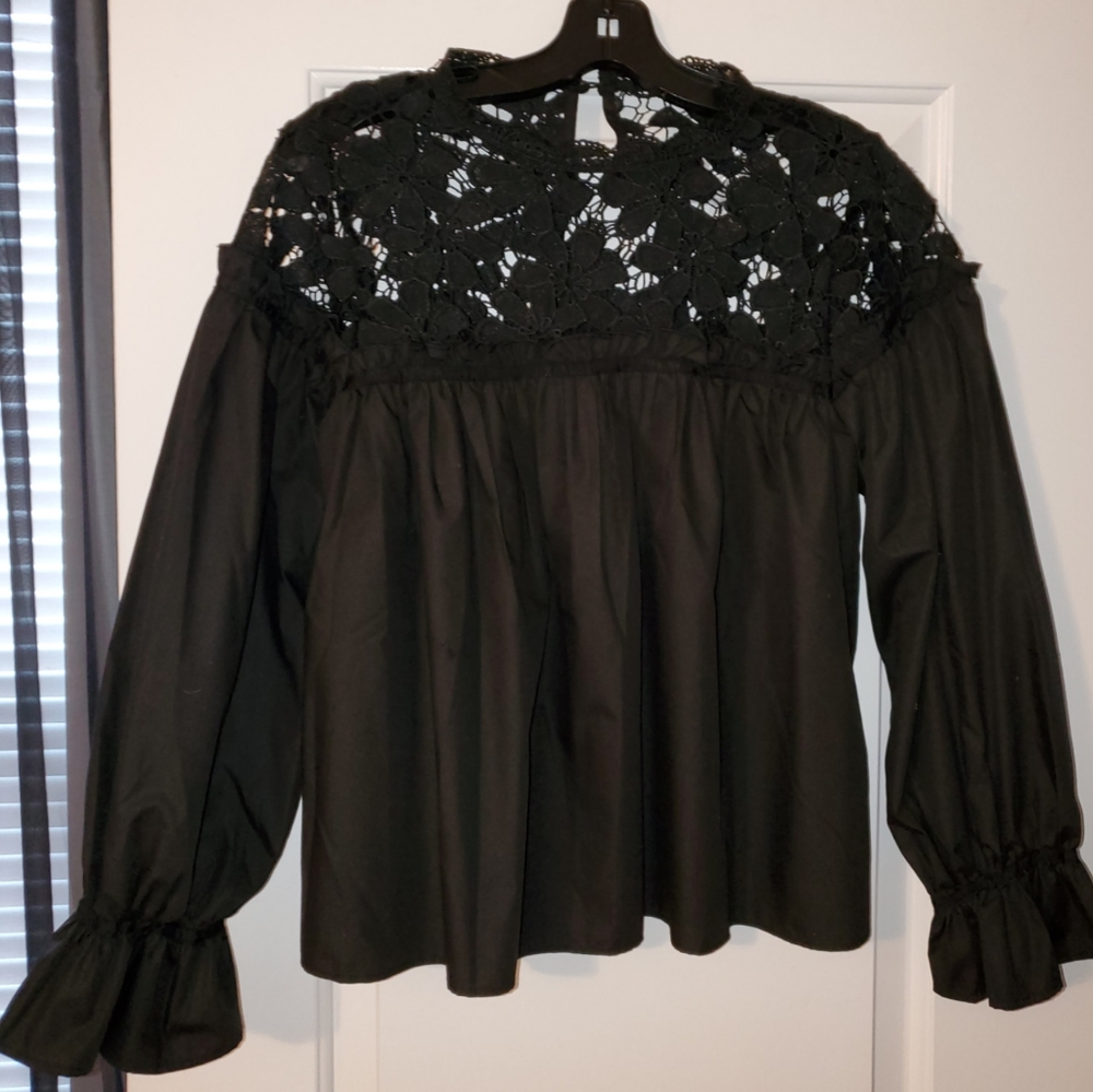 Black top with Lace